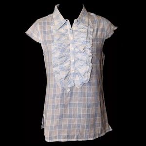 Cino Check Raw Edge Top